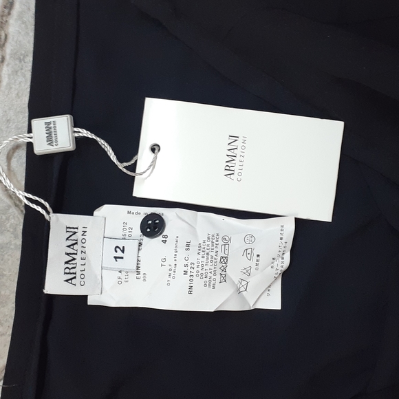 Armani Collezioni women’s skirt black size 12 - Picture 4 of 5